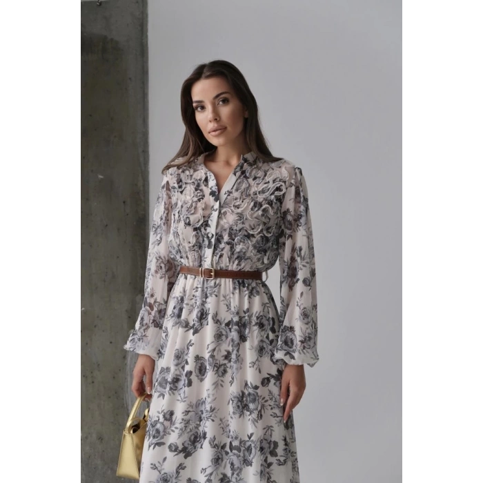 Siyah Biye Detaylı Elbise