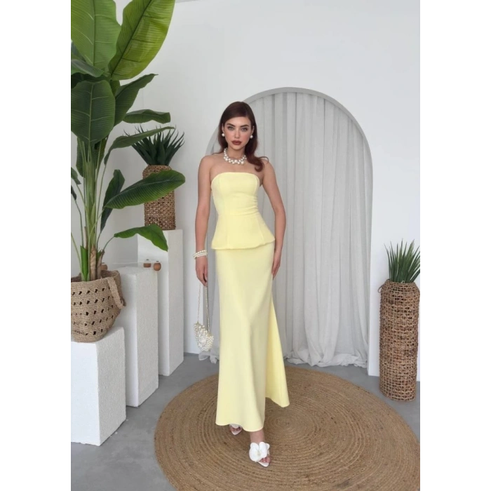 Spas Straplez Elbise