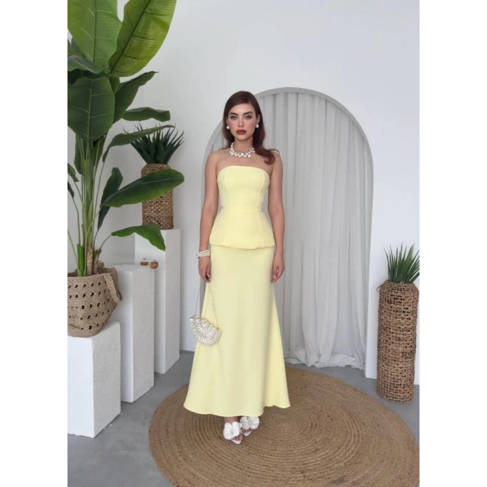 Spas Straplez Elbise