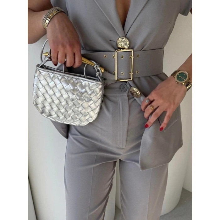 Vatkalı Yelek Pantolon İkili Takım