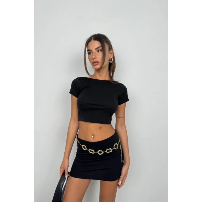 Yarım Kol Basic T-Shirt