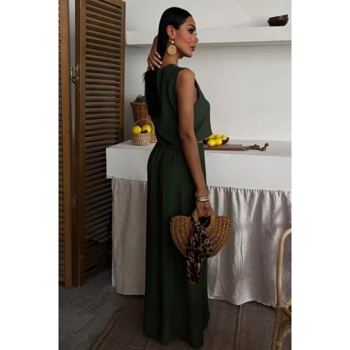 Yelek Önden Bağlamalı Uzun Etekli Takım 10192