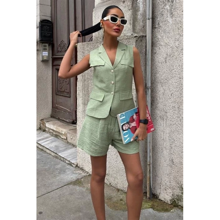 Yelek Şort Viscon Takım 10156-17