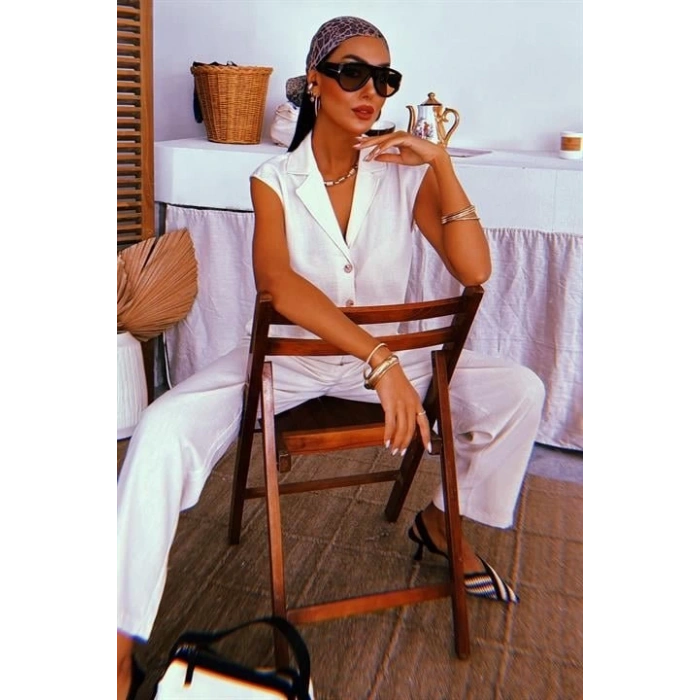 Zoe Crop Yelek Takım 9744-08