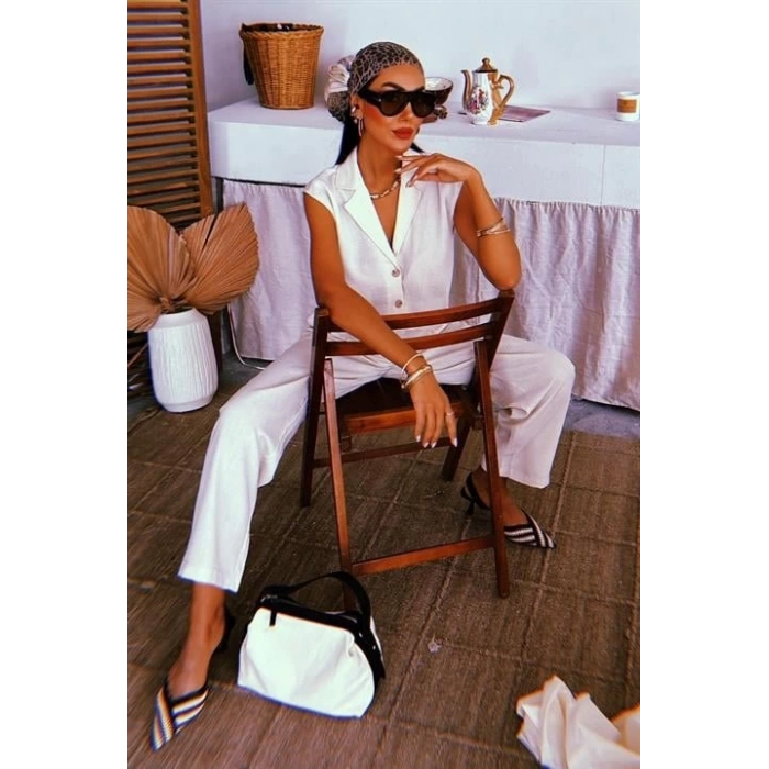 Zoe Crop Yelek Takım 9744-08