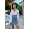 Cecile Denim Mini Etek 4015-17