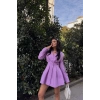 CEKET ELBİSE PENS DETAYLI - Lila