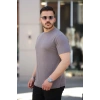 Erkek Ağaç Kabuğu Desenli Kısa Kollu T-shirt