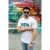 Erkek Boston Baskılı Süprem T-shirt