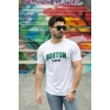 Erkek Boston Baskılı Süprem T-shirt