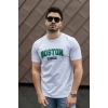 Erkek Boston Baskılı Süprem T-shirt