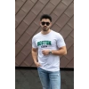 Erkek Boston Baskılı Süprem T-shirt