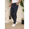 Erkek Casual Slim Fit Cord Desenli Kumaş Pantolon