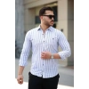 Erkek çizgili Uzun Kollu Gömlek