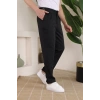 Erkek Duble Paça Yandan Tokalı Cord Desenli Old Money Pantolon