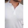 Erkek Hakim Yaka Dokuma Pamuklu Kumaş Kısa Kollu T-shirt