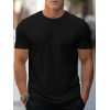 Erkek Kısa Kollu Bisiklet Yaka Iki Iplik Tişört