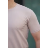 Erkek Kısa Kollu çizgi Kabartma Detaylı T-shirt