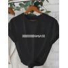 Erkek Kısa Kollu NASA Baskı Bisiklet Yaka T-shirt