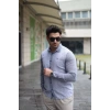 Erkek Pamuklu Keten Kumaş Gömlek