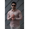 Erkek Pamuklu Keten Kumaş Gömlek