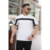Erkek şerit Detaylı Kısa Kollu T-shirt