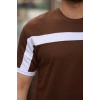 Erkek şerit Detaylı Kısa Kollu T-shirt