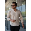 Erkek Uzun Kollu Regular Sofya Keten Gömlek