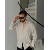 Erkek Uzun Kollu Regular Sofya Keten Gömlek