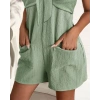 Kadın Askı Aksesuarlı önü Bağlama Detay Salopet şort Tulum