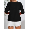 Kadın Kısa Kollu Yaka Ve Kol Detay Jesica Bluz