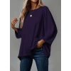Kadın Truvakar Kollu Bisiklet Yaka Viskon Bluz