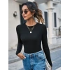 Kadın Uzun Kollu Bisiklet Yaka Süprem Bluz