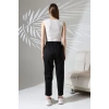 Kadın Uzun Kollu Dalıç Kumaş Cep Detay Beli Lastikli ütüsüz Pantolon