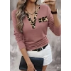Kadın Uzun Kollu V Yakalı Kaşkorse Bluz