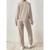 Kadın Uzun Kollu V Yakalı Kaşkorse Bluz Ve Pantolon Ikili Takım