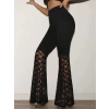 Kadın Yüksek Bel Dantel Detaylı Dalgıç Pantolon
