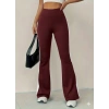 Kadın Yüksek Bel İspanyol Paçalı Yanlardan şerit Detaylı Dalgıç Tayt Pantolon
