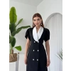 Reta Düğme Detaylı Elbise