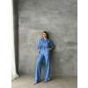 VARAKLI BLUZ PANTOLON TAKIM - Mavi