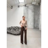 Yüksek Bel Straight Fit Palazzo Pantolon