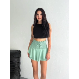 Ayrobin Şortlu Etek - Su Yeşili