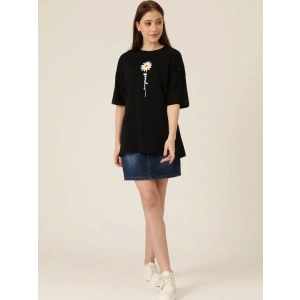 Baskılı T-shirt - Siyah