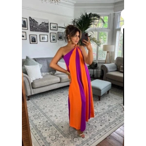 ÇİFT RENKLİ ELBİSE