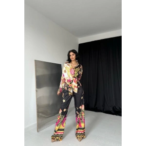 Desenli Gömlek Ve Desenli Pantolon Takım