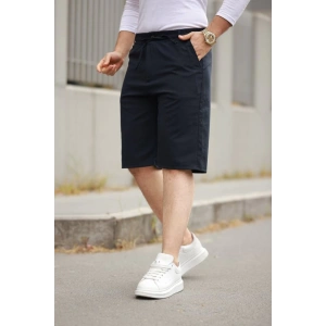 Erkek Beli Bağcıklı Ve Düğmeli Bezayağı Kumaş şort