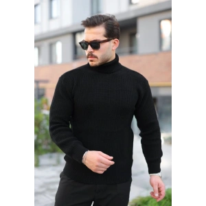 Erkek Boğazlı Örme Kazak