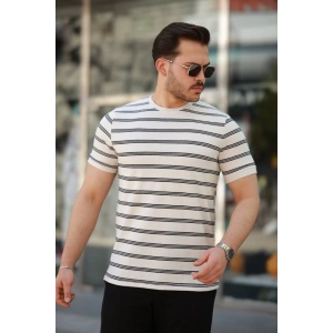 Erkek çizgili Kısa Kollu T-shirt