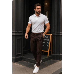 Erkek Düz Kesim Bilek Boy Kumaş Pantolon