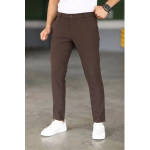 Erkek Düz Kesim Bilek Boy Kumaş Pantolon